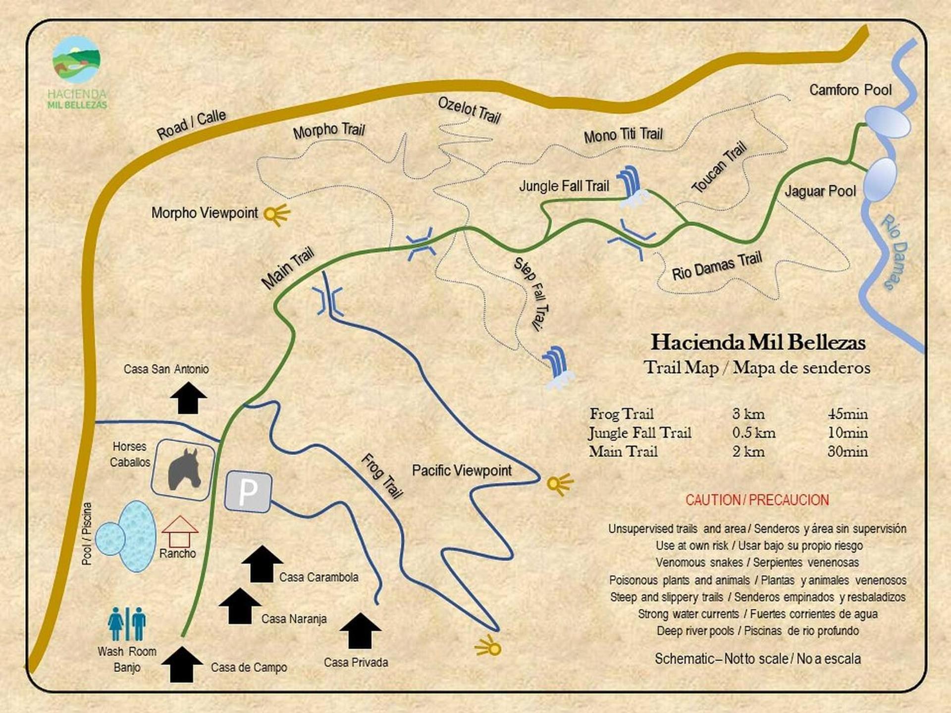 Hacienda Mil Bellezas - Private 40Ha Jungle Reserve Quepos Eksteriør billede